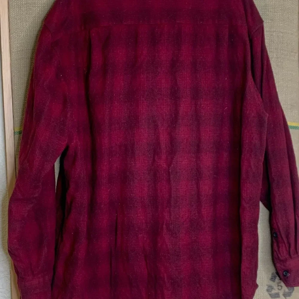 Pendleton, OUTDOORSMAN, vintage, Red/ black Wool Shirt